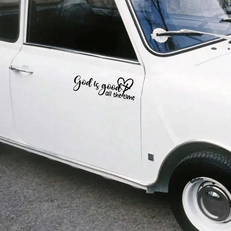 Autocolant auto creștin „God Is Always Good”