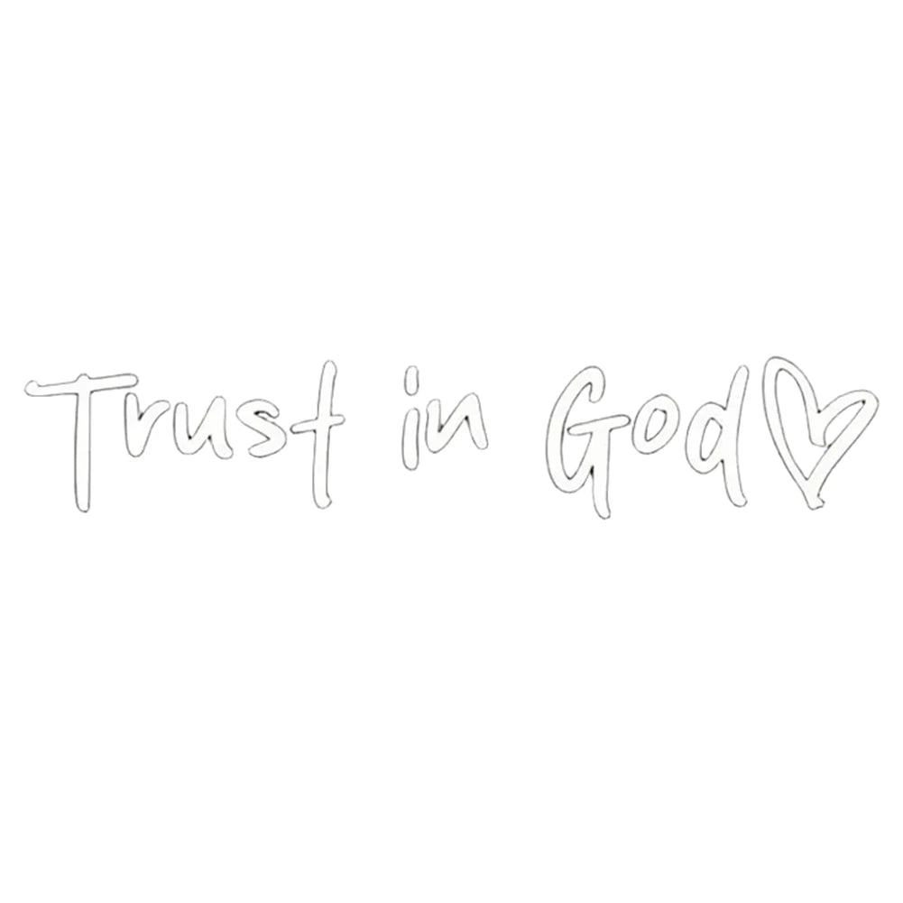 Autocolant creștin „Trust In God”