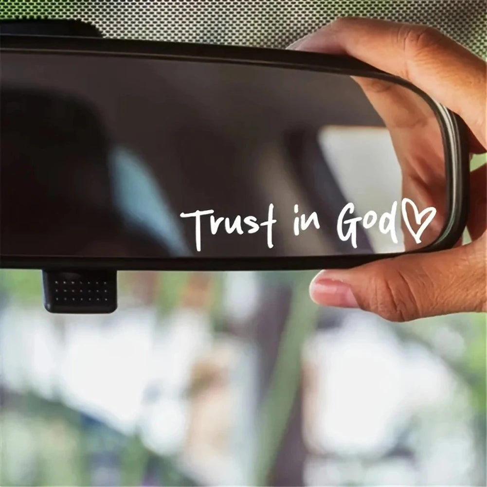 Autocolant creștin „Trust In God”