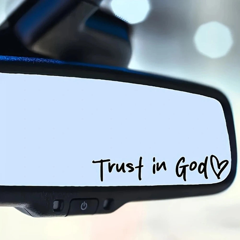 Autocolant creștin „Trust In God”