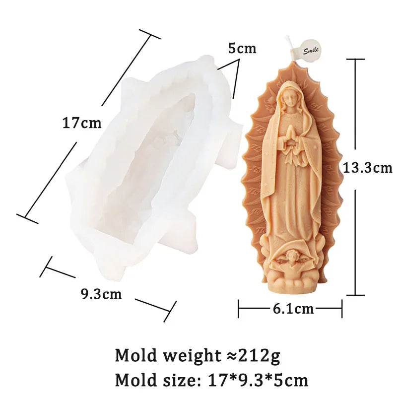 Matriță din silicon pentru lumânări și statuete religioase, model la alegere