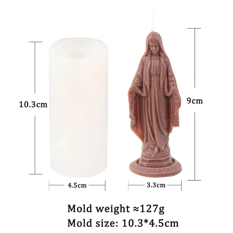Matriță din silicon pentru lumânări și statuete religioase, model la alegere