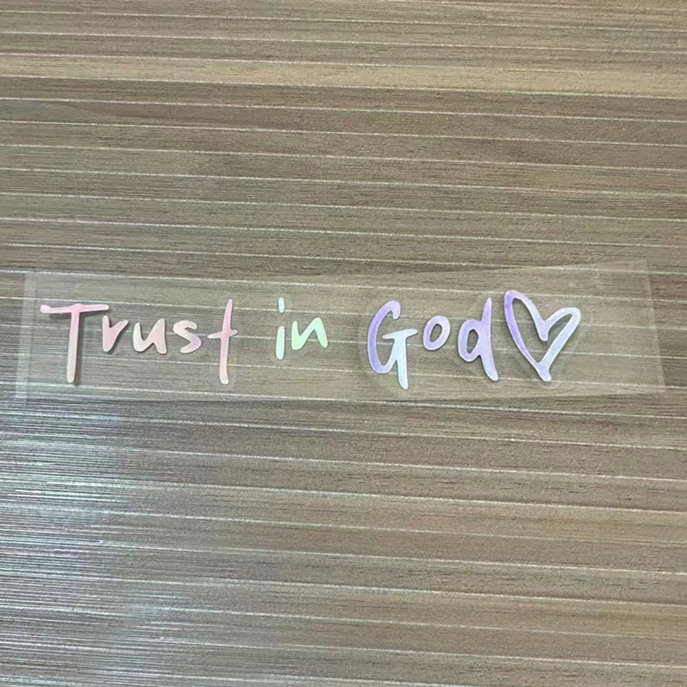 Autocolant creștin „Trust In God”