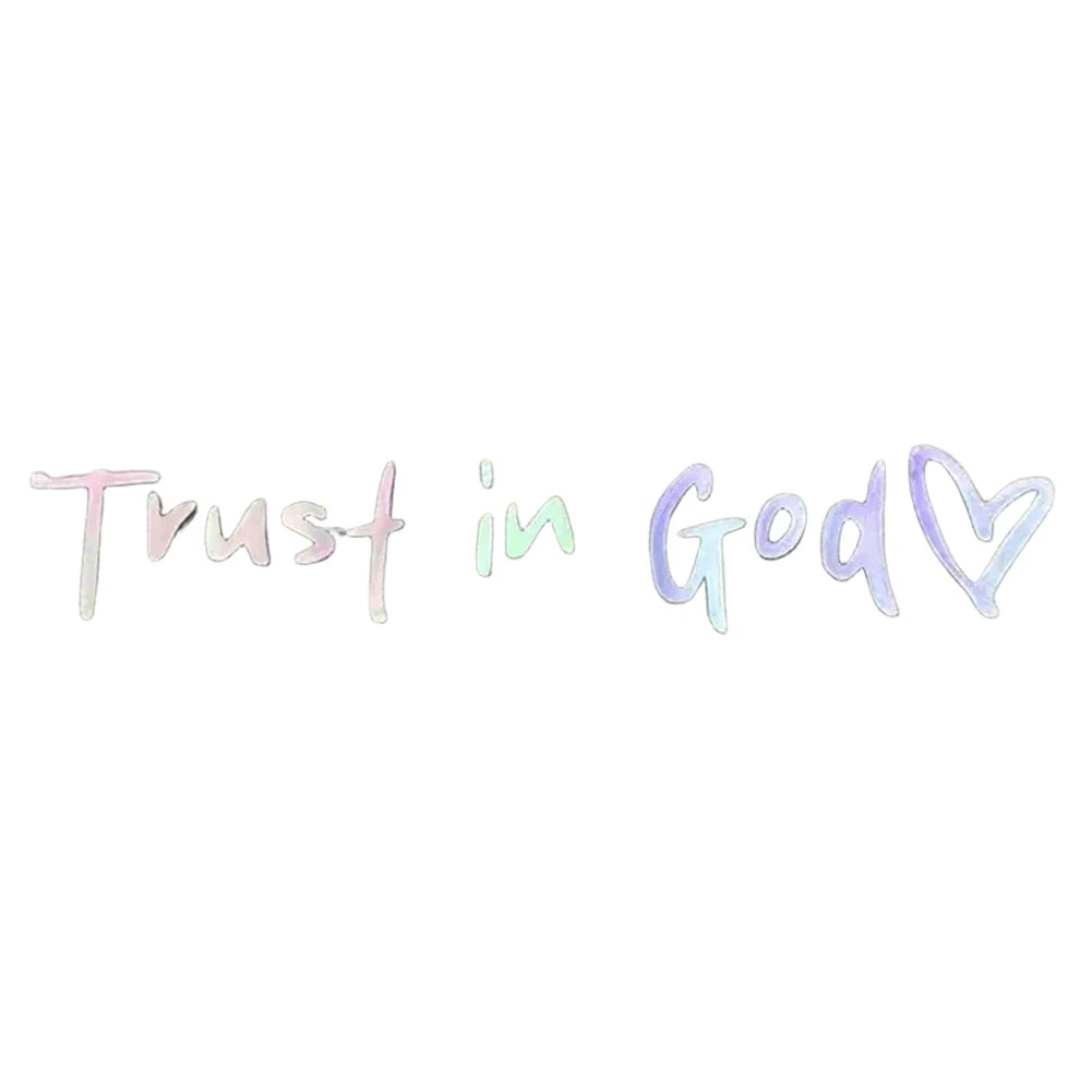 Autocolant creștin „Trust In God”
