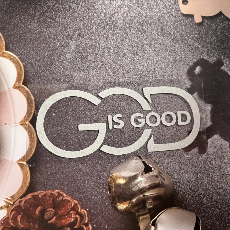 Autocolant auto creștin „God Is Good”