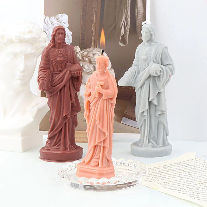 Matriță din silicon pentru lumânări și statuete religioase, model la alegere