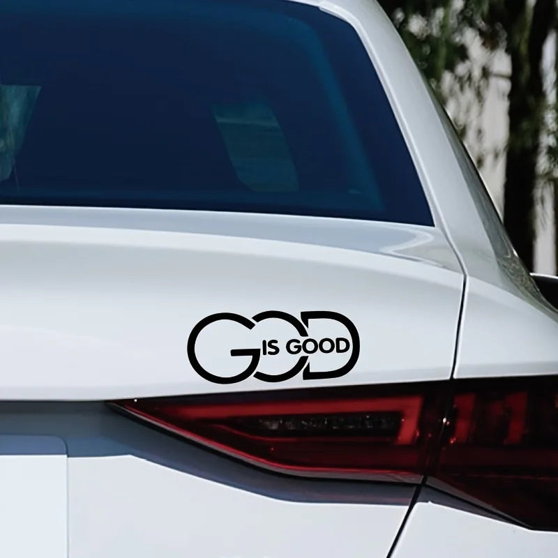 Autocolant auto creștin „God Is Good”
