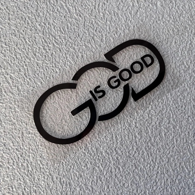 Autocolant auto creștin „God Is Good”