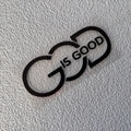 Autocolant auto creștin „God Is Good”