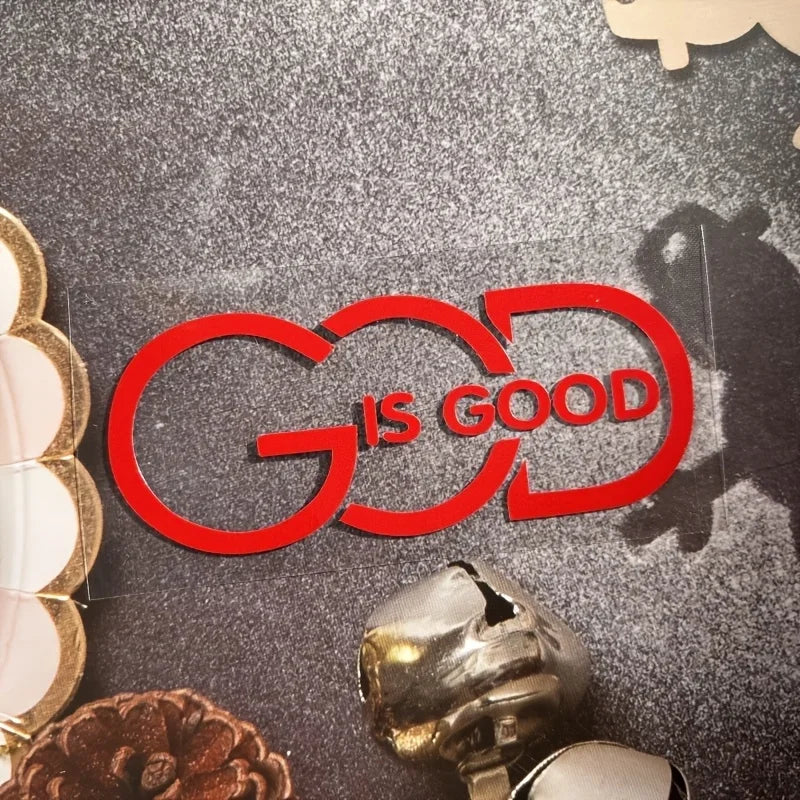 Autocolant auto creștin „God Is Good”