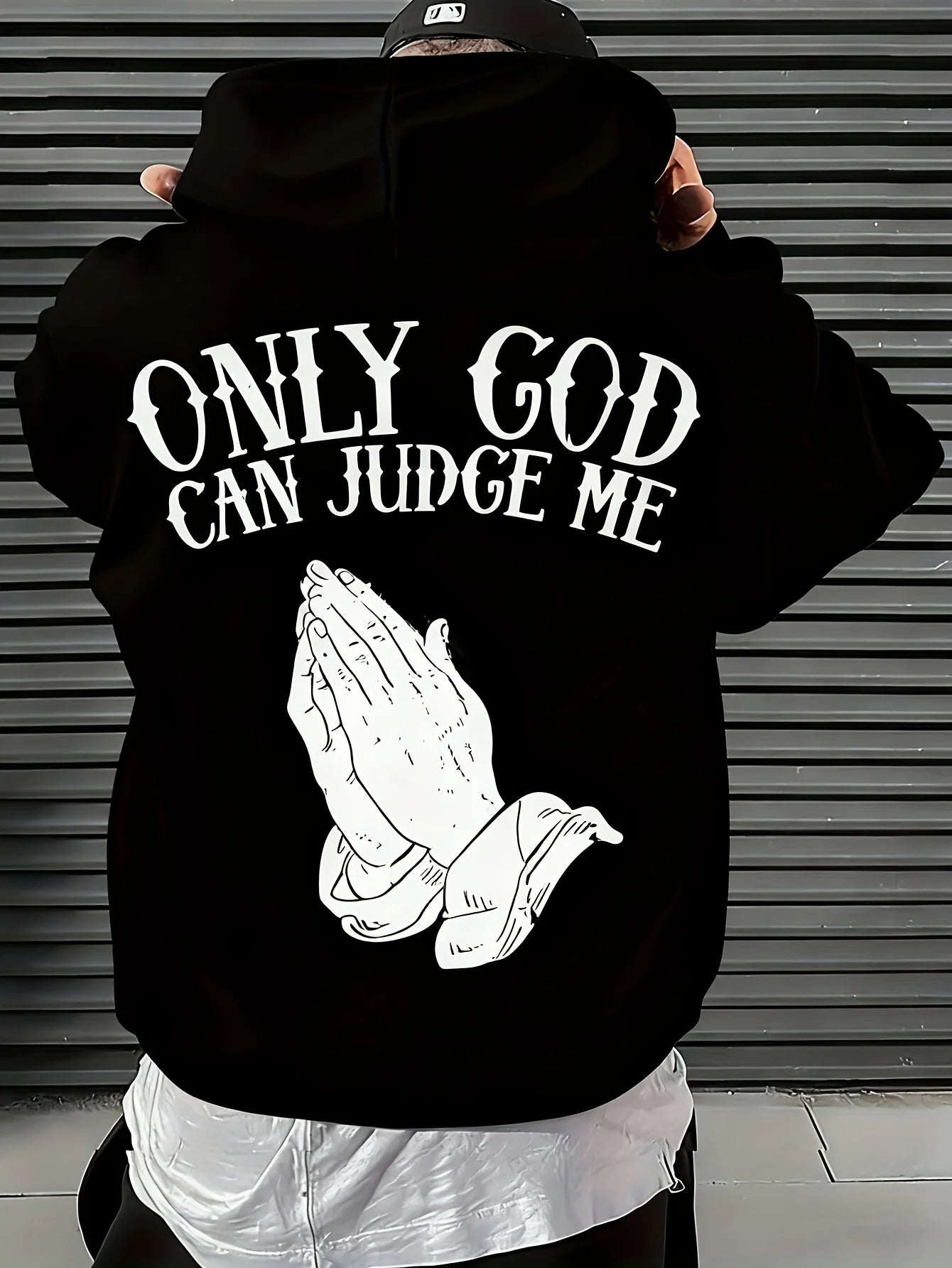 Hanorac creștin pentru bărbați, „Only God Can Judge Me”