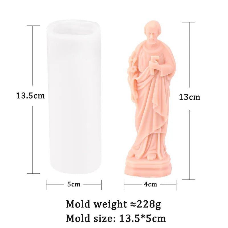 Matriță din silicon pentru lumânări și statuete religioase, model la alegere