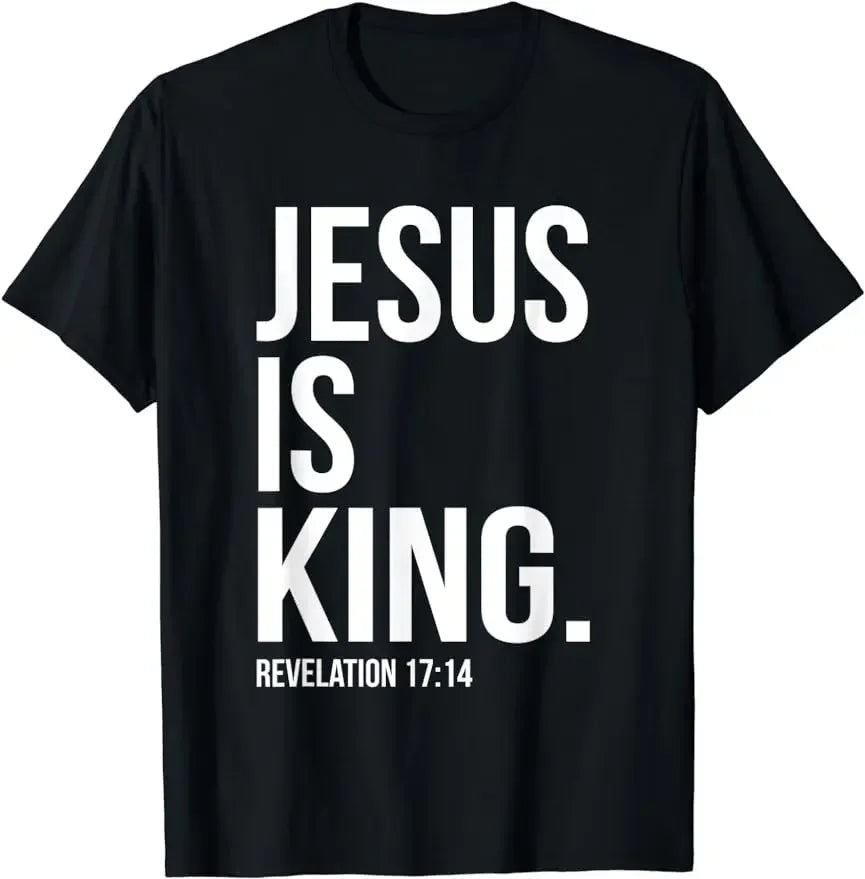 Tricou cu mesajul „Jesus Is King”
