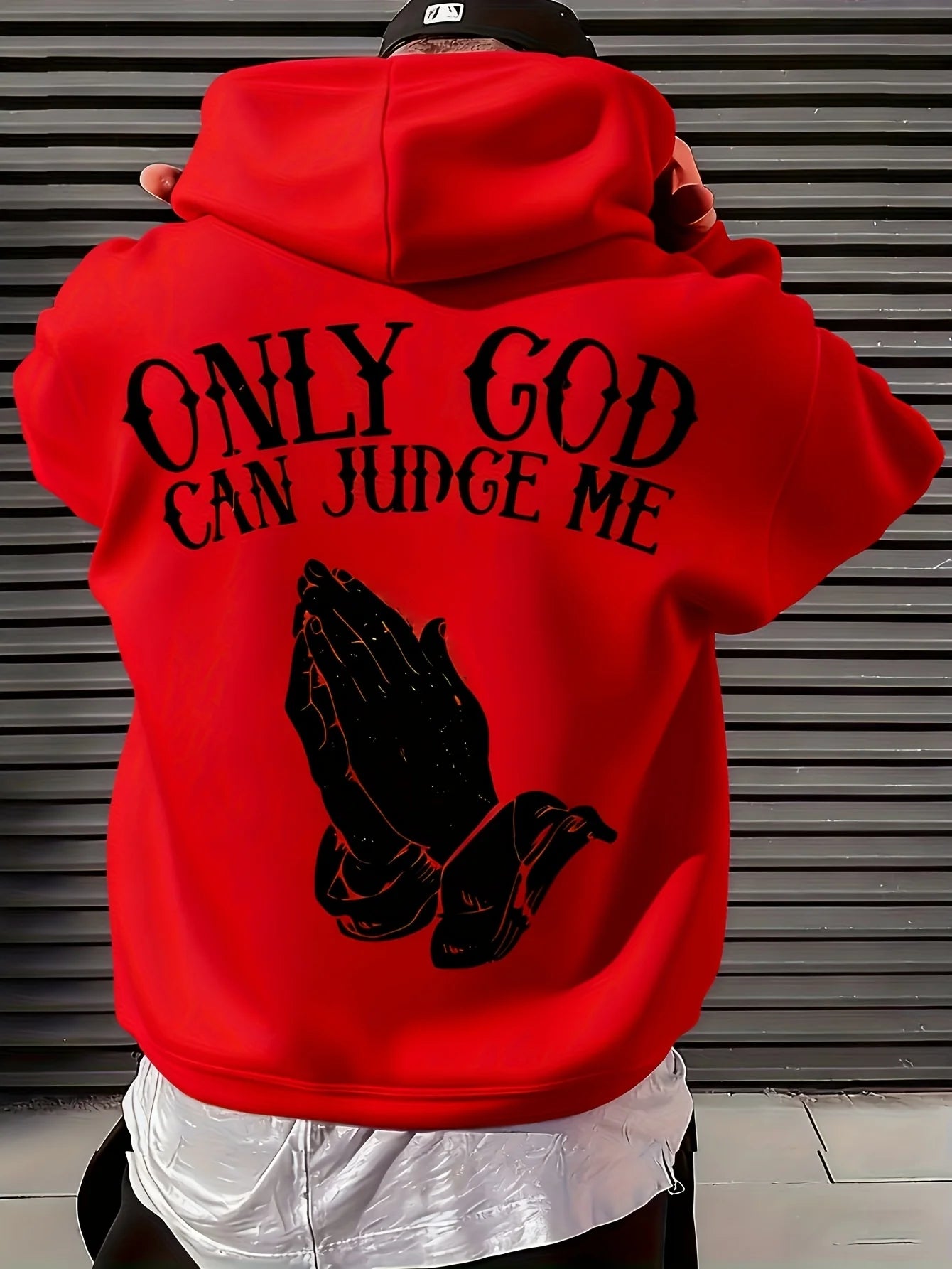 Hanorac creștin pentru bărbați, „Only God Can Judge Me”