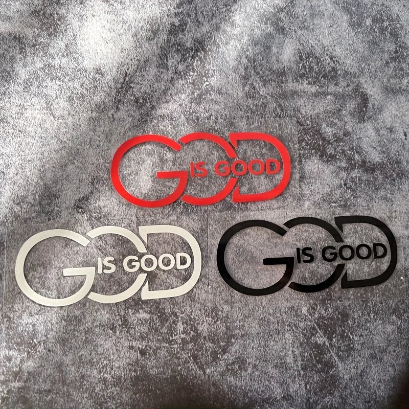 Autocolant auto creștin „God Is Good”