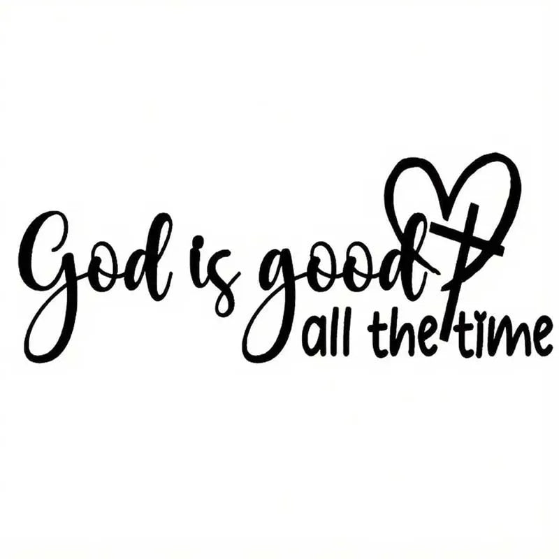 Autocolant auto creștin „God Is Always Good”