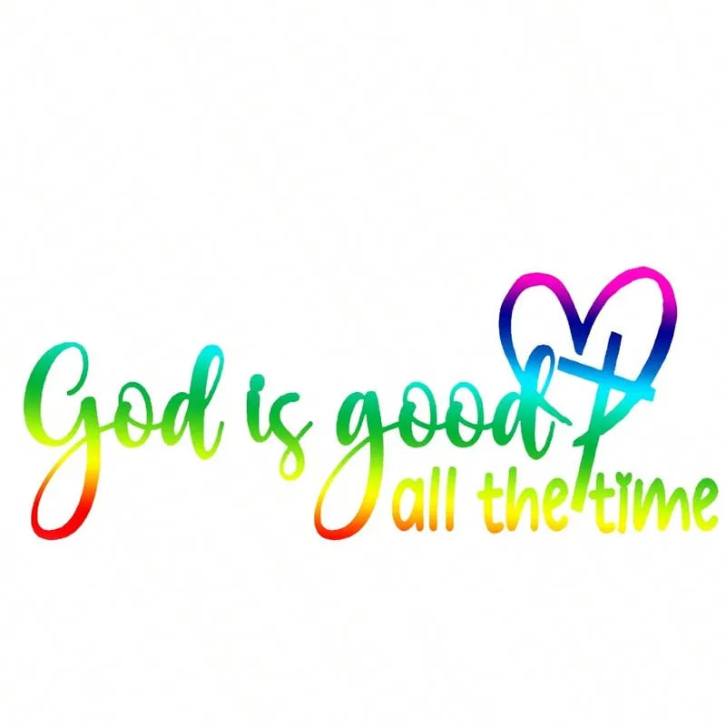 Autocolant auto creștin „God Is Always Good”
