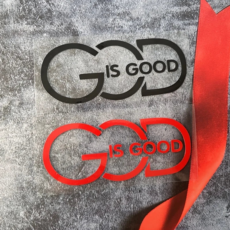 Autocolant auto creștin „God Is Good”