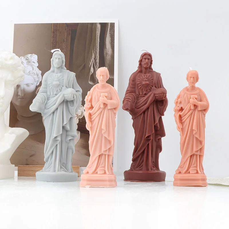 Matriță din silicon pentru lumânări și statuete religioase, model la alegere