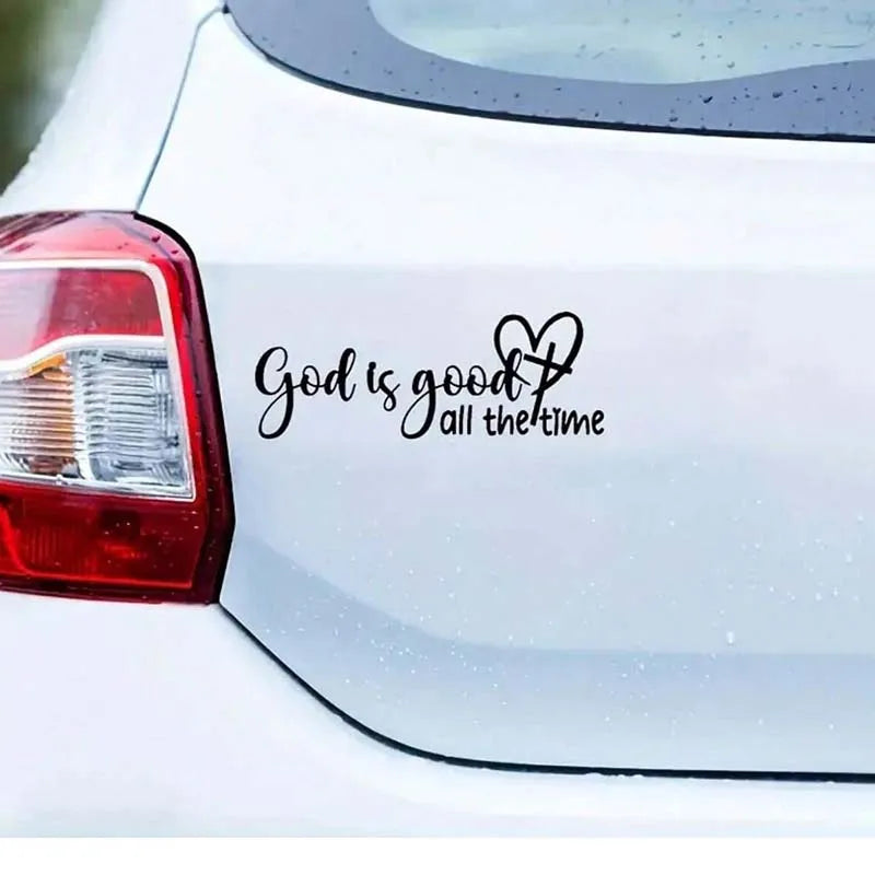 Autocolant auto creștin „God Is Always Good”