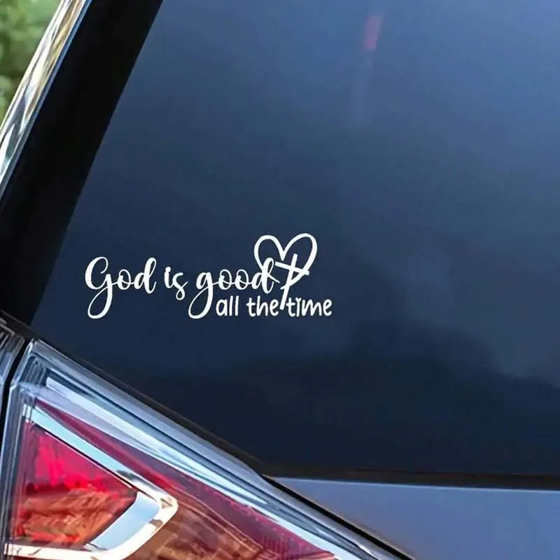 Autocolant auto creștin „God Is Always Good”