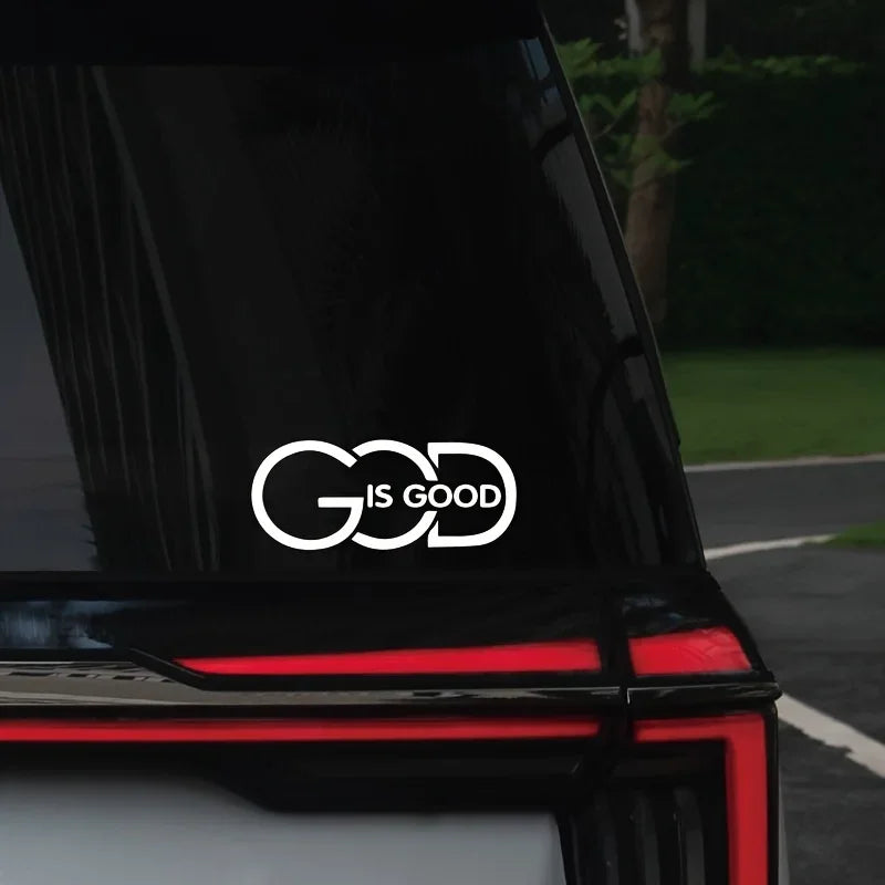 Autocolant auto creștin „God Is Good”