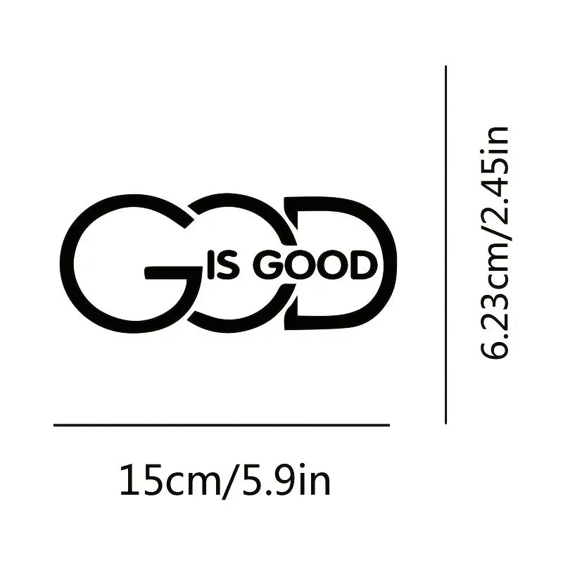 Autocolant auto creștin „God Is Good”