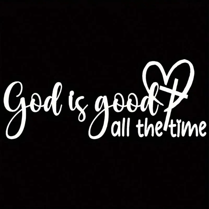 Autocolant auto creștin „God Is Always Good”