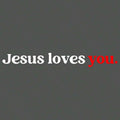 Autocolant creștin „Jesus Loves You”, pentru mașină, oglindă retrovizoare sau decor interior