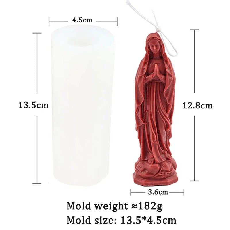 Matriță din silicon pentru lumânări și statuete religioase, model la alegere
